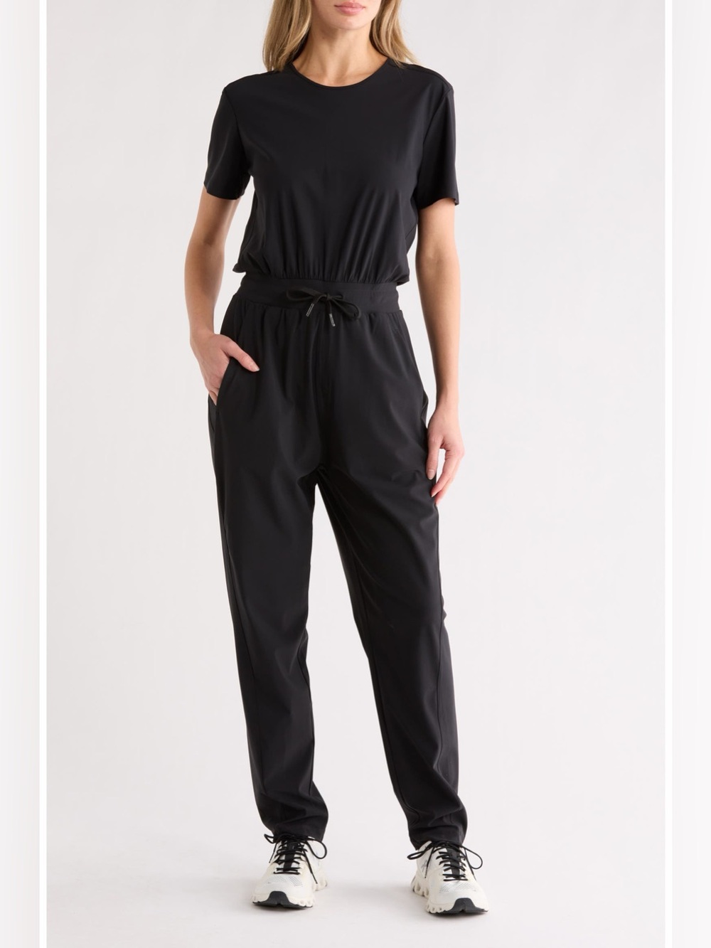 Sweaty Betty Black Explorer Short Sleeve Jumpsuit Black Women’s 6